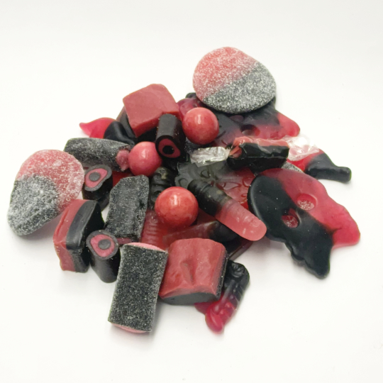 Raspberry liquorice mix